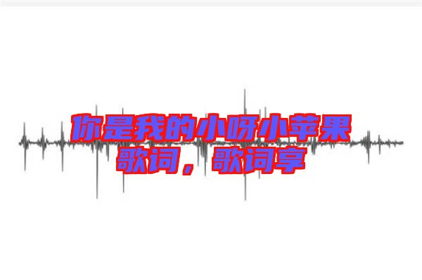 你是我的小呀小蘋果歌詞，歌詞享
