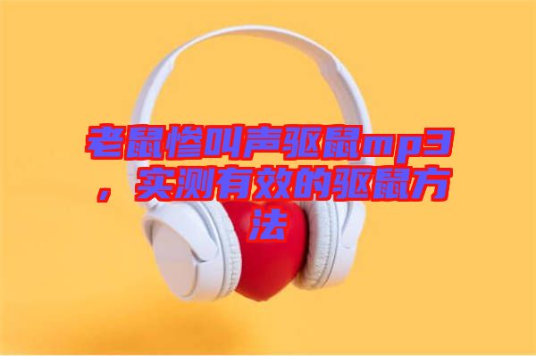老鼠慘叫聲驅鼠mp3，實測有效的驅鼠方法
