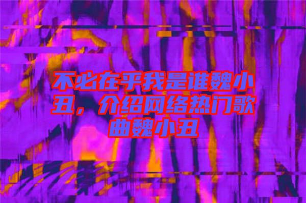 不必在乎我是誰魏小丑，介紹網絡熱門歌曲魏小丑
