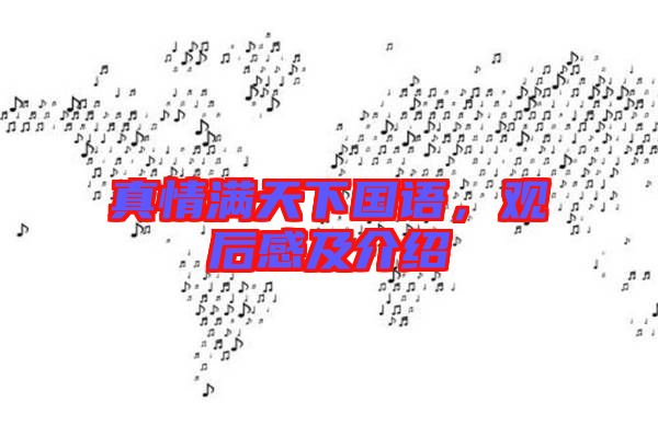 真情滿(mǎn)天下國(guó)語(yǔ)，觀(guān)后感及介紹