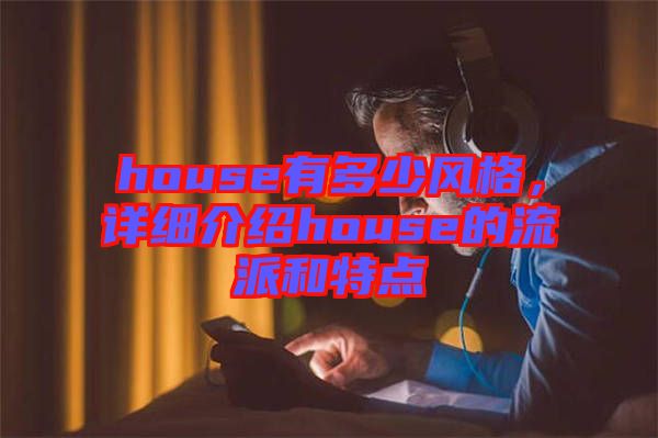 house有多少風(fēng)格，詳細(xì)介紹house的流派和特點(diǎn)