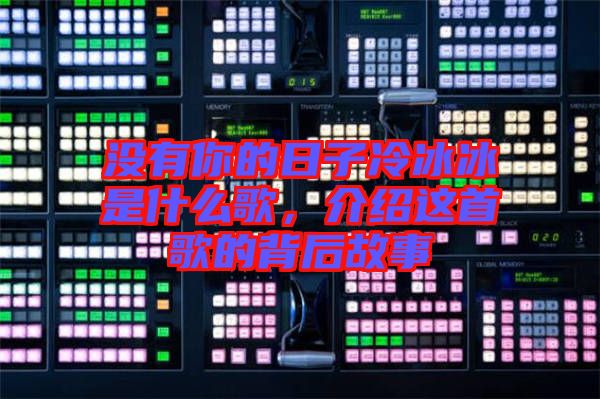 沒有你的日子冷冰冰是什么歌，介紹這首歌的背后故事