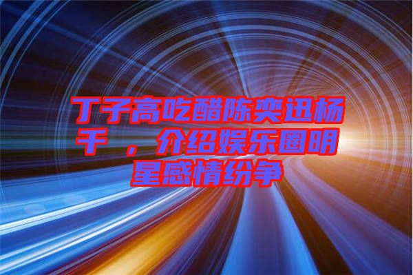 丁子高吃醋陳奕迅楊千嬅，介紹娛樂圈明星感情紛爭