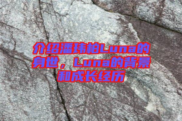 介紹潘瑋柏Luna的身世，Luna的背景和成長經歷
