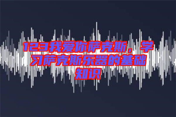 123我愛你薩克斯，學習薩克斯樂器的基礎知識