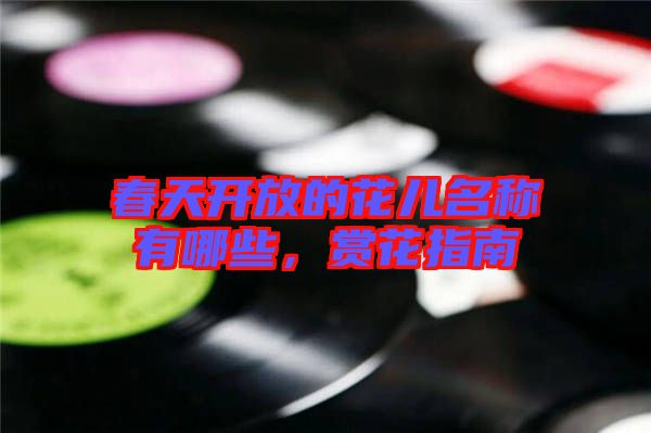 春天開放的花兒名稱有哪些，賞花指南