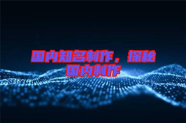 國內知名制作，探秘國內制作
