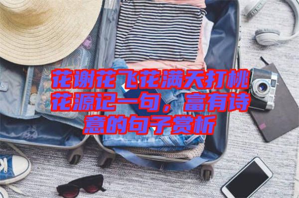 花謝花飛花滿天打桃花源記一句，富有詩意的句子賞析