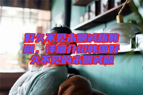 好久不見未刪減版韓劇，詳細介紹韓國好久不見的未刪減版