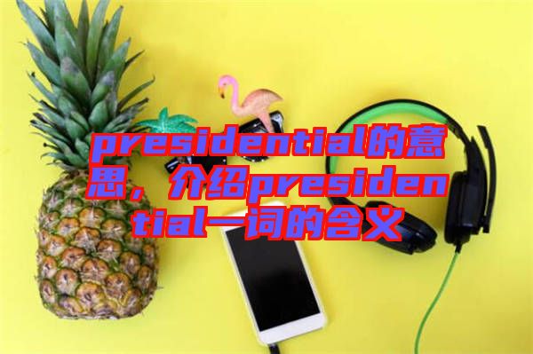 presidential的意思，介紹presidential一詞的含義