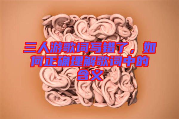 三人游歌詞寫錯了，如何正確理解歌詞中的含義