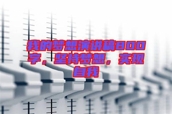 我的夢(mèng)想演講稿800字，堅(jiān)持夢(mèng)想，實(shí)現(xiàn)自我