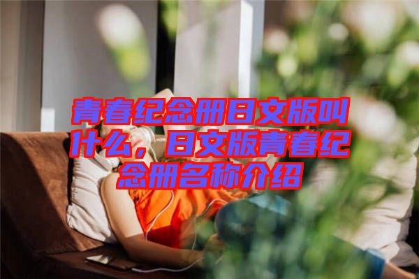 青春紀念冊日文版叫什么，日文版青春紀念冊名稱介紹